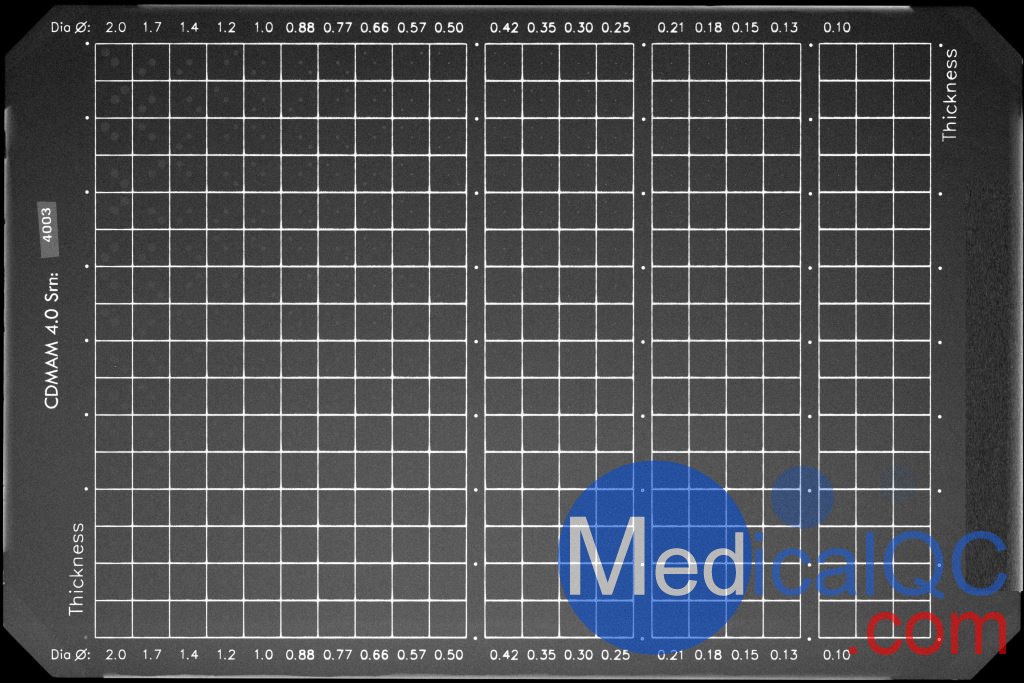 荷蘭Artinis CDMAM乳腺模體，CDMAM乳腺機成像低對比度閾值檢測模體