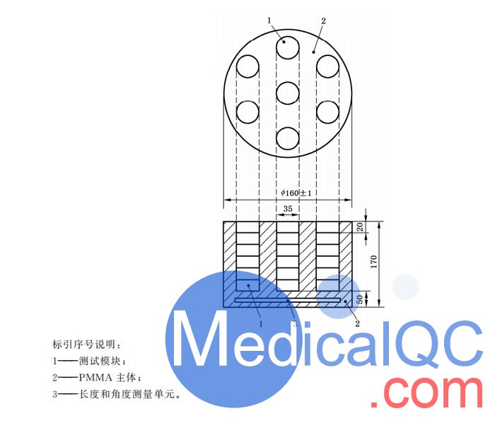 WEK-CBCT3D口腔CBCT 3D體模，YY0795 CBCT 3D體模體模軸向和矢狀截面的結構圖